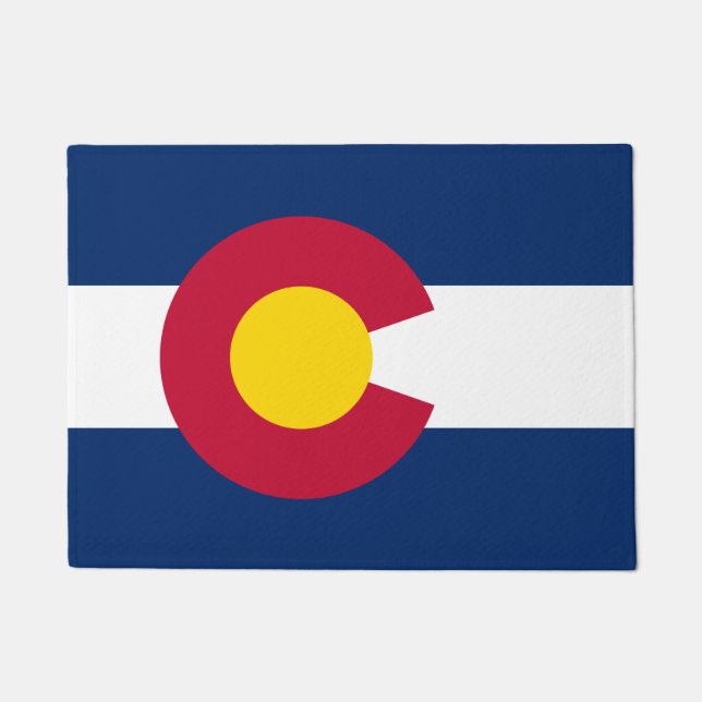 Paillasson Drapeau de l'état du Colorado /USA (Devant)