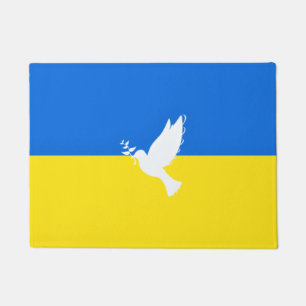 Paillasson Drapeau de l'Ukraine - La colombe de la paix - Lib