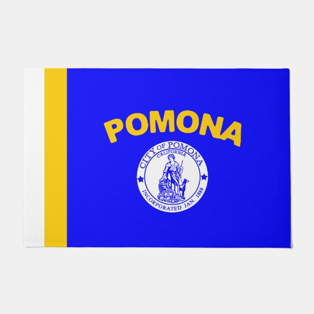 Paillasson Drapeau de Pomona (Californie) (Devant)