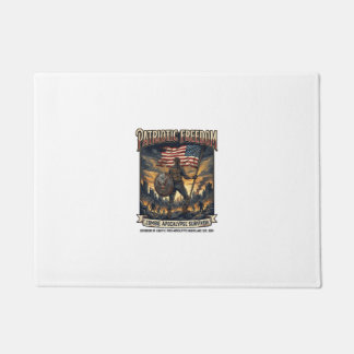 Paillasson Drapeau de rouille patriotique Survivant Apocalyps