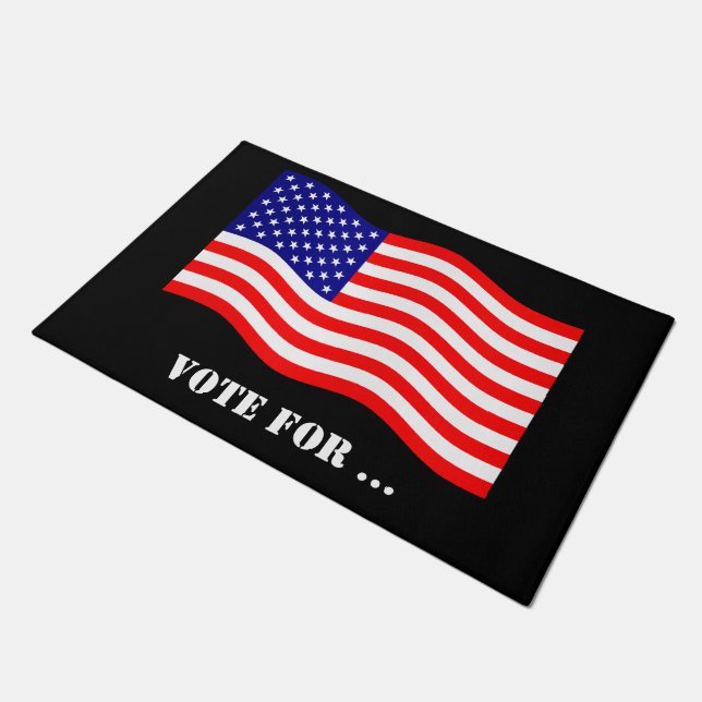 Paillasson Drapeau des Etats-Unis d'Amérique - vos idées (Incliné)