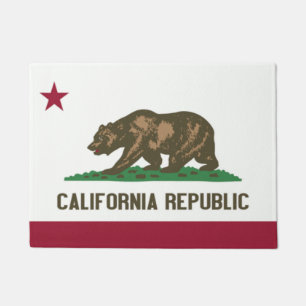 Paillasson Drapeau d'Etat de Californie Porte Matt