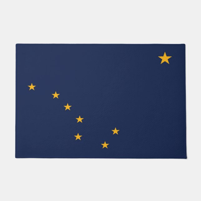 Paillasson Drapeau d'État de l'Alaska, États-Unis (Devant)