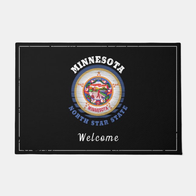 PAILLASSON DRAPEAU D'ÉTAT DE MINNESOTA NORTH STAR (Devant)