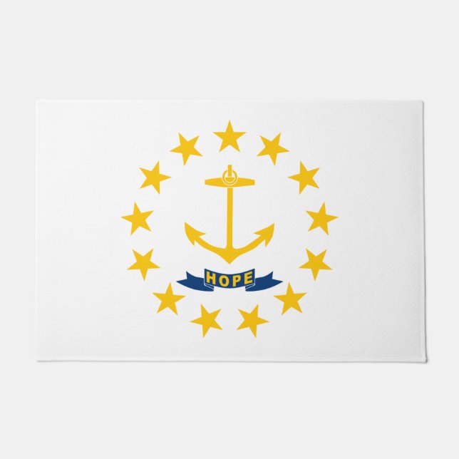 Paillasson Drapeau d'État de Rhode Island (Devant)