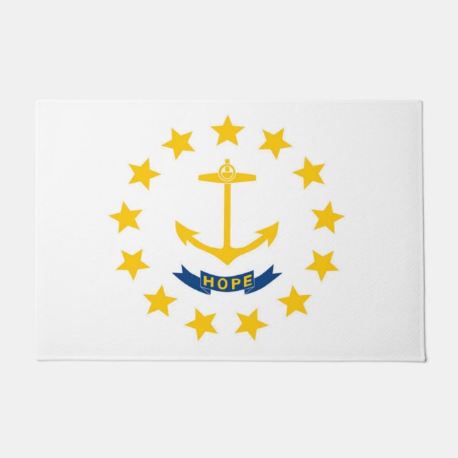 Paillasson Drapeau d'État de Rhode Island, États-Unis (Devant)