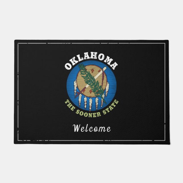 PAILLASSON DRAPEAU D'ÉTAT D'OKLAHOMA (Devant)