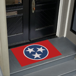Paillasson Drapeau d'état du Tennessee Bleu Blancs étoiles