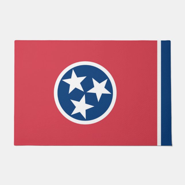 Paillasson Drapeau d'État du Tennessee, États-Unis (Devant)