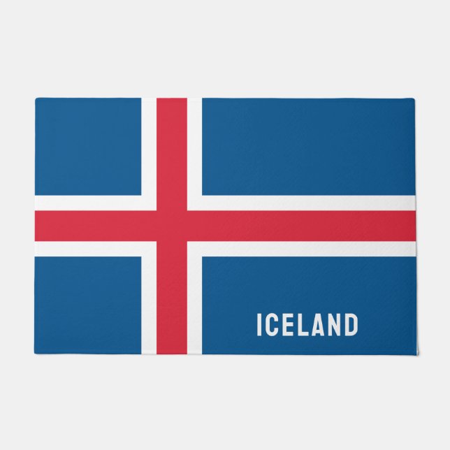 Paillasson Drapeau d'Islande (Devant)