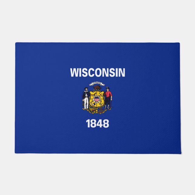 Paillasson Drapeau du Wisconsin (Devant)