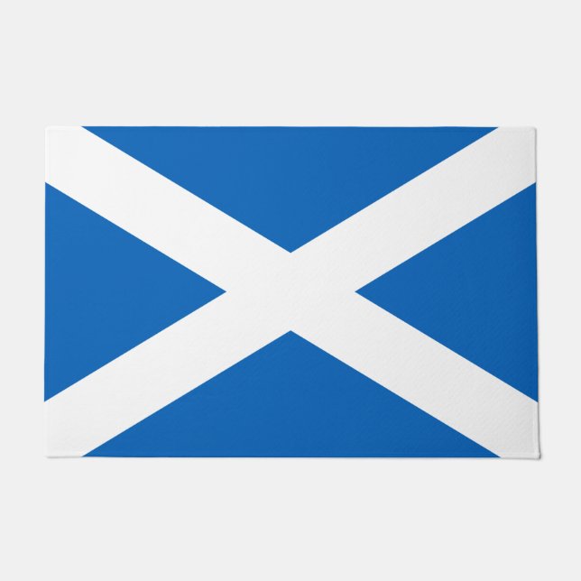 Paillasson Drapeau écossais (Saltire) (Drapeau de l'Écosse) (Devant)