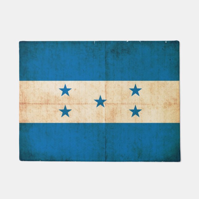 Paillasson Drapeau grunge du Honduras (Devant)