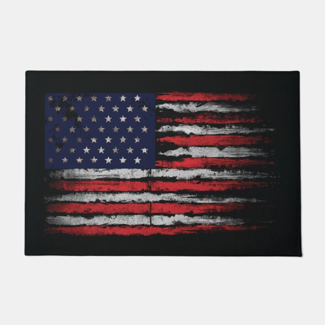 Paillasson Drapeau Grunge U.S.A (Devant)