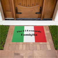 Drapeau Italie Bella Italia Famille Bienvenue Mat
