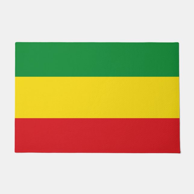 Paillasson Drapeau rastafarien Rasta Ethiopie (Devant)