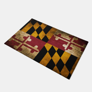 Paillasson Drapeau rustique vintage du Maryland
