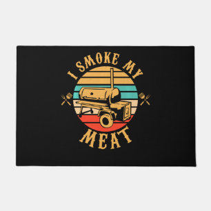 Paillasson Drôle BBQ Lover Cadeaux Je fume Mon Fumeur de vi