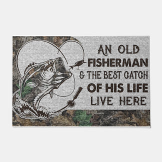 Paillasson Drôle cadeau de Fête des pères | Fisherman Home Do