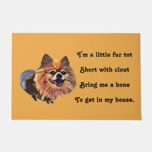 Paillasson Drôle Cartoon Pomeranian Pormat
