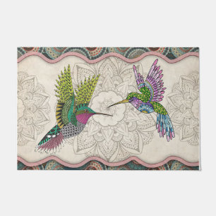 Paillasson Drôle Couples d'oiseaux natures mat / Cadeau de ch