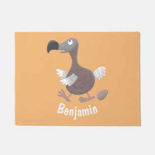 Paillasson Drôle dessin animé d'oiseau de dodo