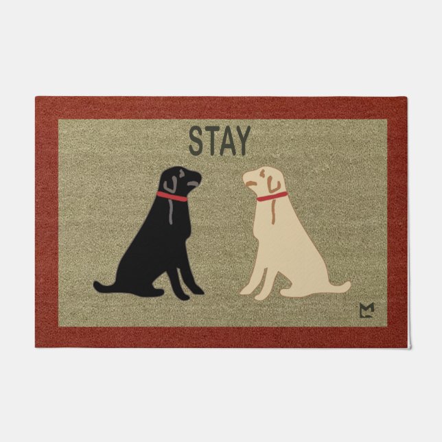 Paillasson Drôle Doormat Chien, Cadeau Pour Amoureux des chie (Devant)