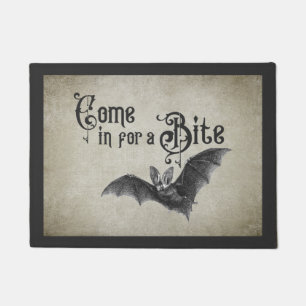 Paillasson Drôle Halloween Vampire Bat Venez pour un Bite