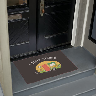 Paillasson Drôle Je Dors Autour Du Camper RV Dark