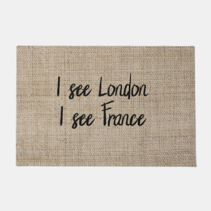 Paillasson Drôle je vois Londres je vois France