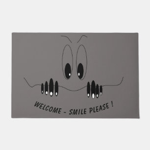 Paillasson Drôle mat avec yeux de curiosité - Smile