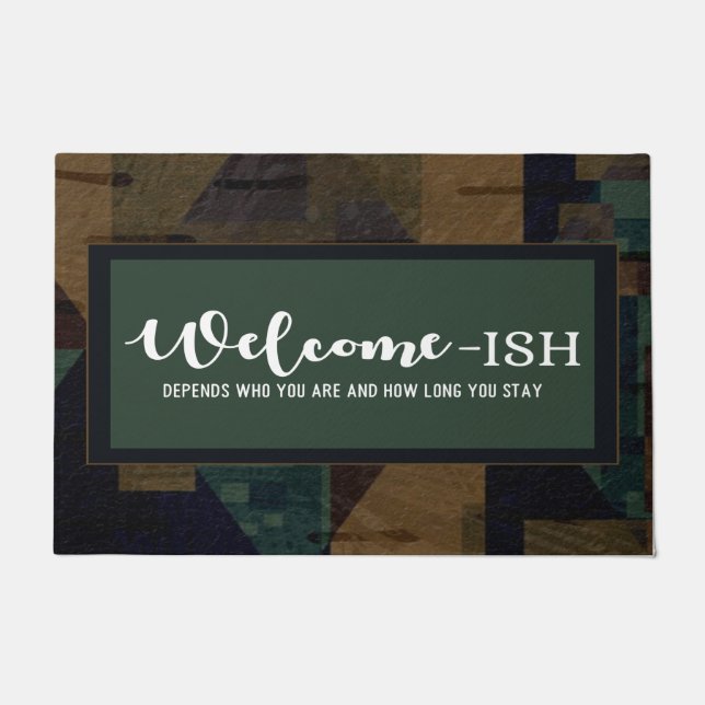 Paillasson Drôle mat de bienvenue (Devant)