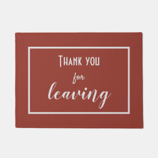 Paillasson Drôle "Merci de départ" Introvert Antisocial