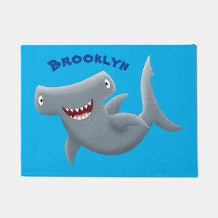 Paillasson Drôle mignon requin marteau dessin animé