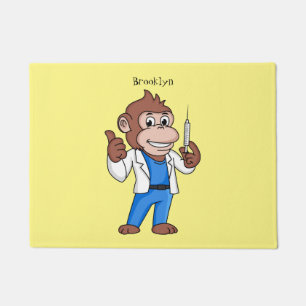 Paillasson Drôle orangoutan dessinateur docteur