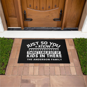 Paillasson Drôle personnalisé beaucoup d'enfants
