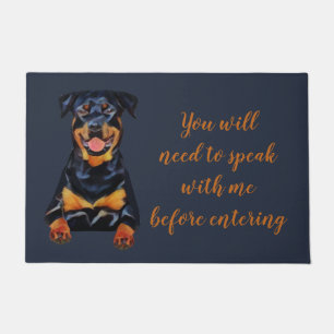 Paillasson Drôle Rottweiler Doormat chien
