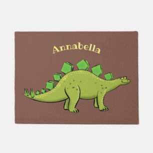 Paillasson Drôle stegosaurus dinosaure dessin animé