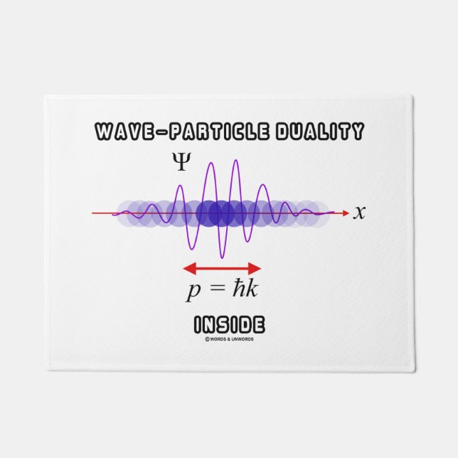 Paillasson Dualité de Vague-Particule à l'intérieur de (Devant)