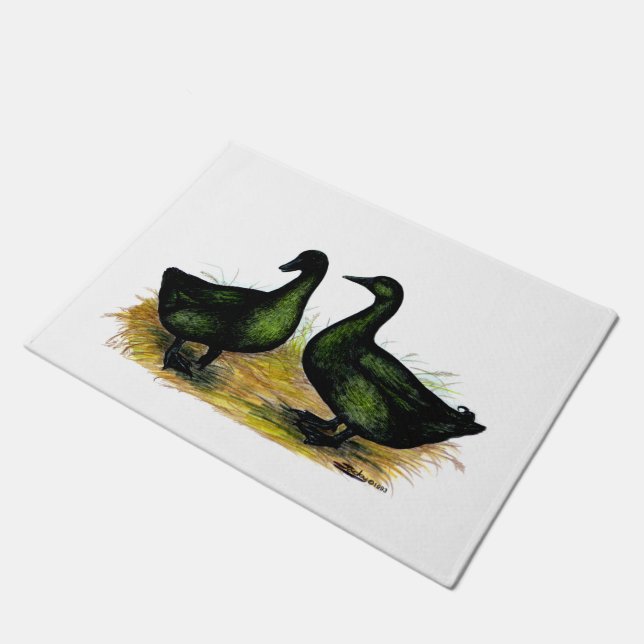 Paillasson Ducks : Cayuga Pair (Incliné)