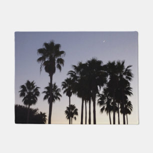 Paillasson Dusk avec palmiers Scène tropicale