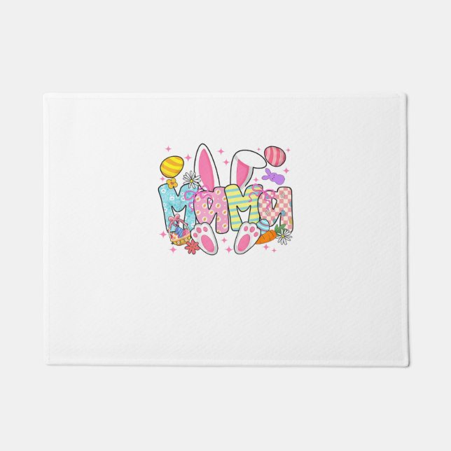 Paillasson Easter Mama Bunny Ears Coquette Bow Easter Rabbit  (Devant)