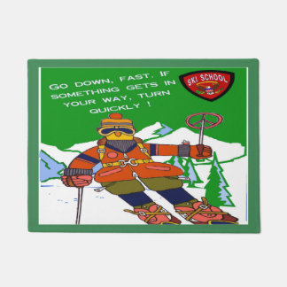 Paillasson École de ski amusant