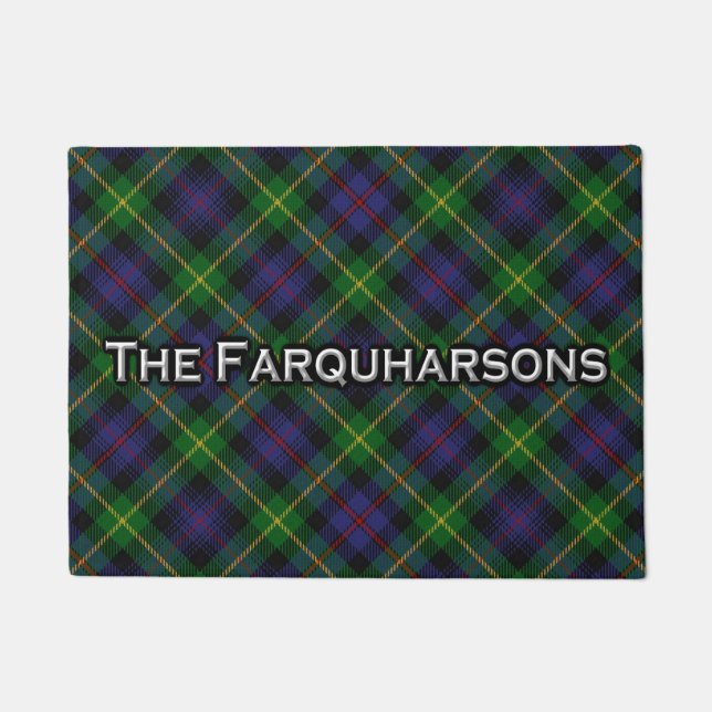 Paillasson écossais de tartan de Farquharson de (Devant)