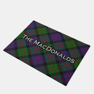 Paillasson écossais de tartan de MacDonald de clan