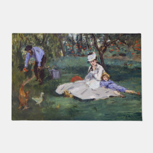 Paillasson Edouard Manet - La famille Monet dans leur jardin
