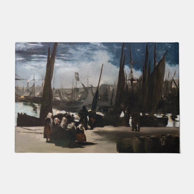 Paillasson Edouard Manet - Le Port de Boulogne au clair de lu (Devant)