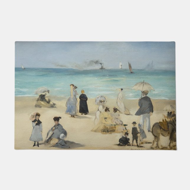 Paillasson Edouard Manet - Sur la plage, Boulogne-sur-Mer (Devant)