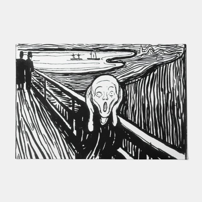 Paillasson Edvard Munch - La lithographie de cri (Devant)