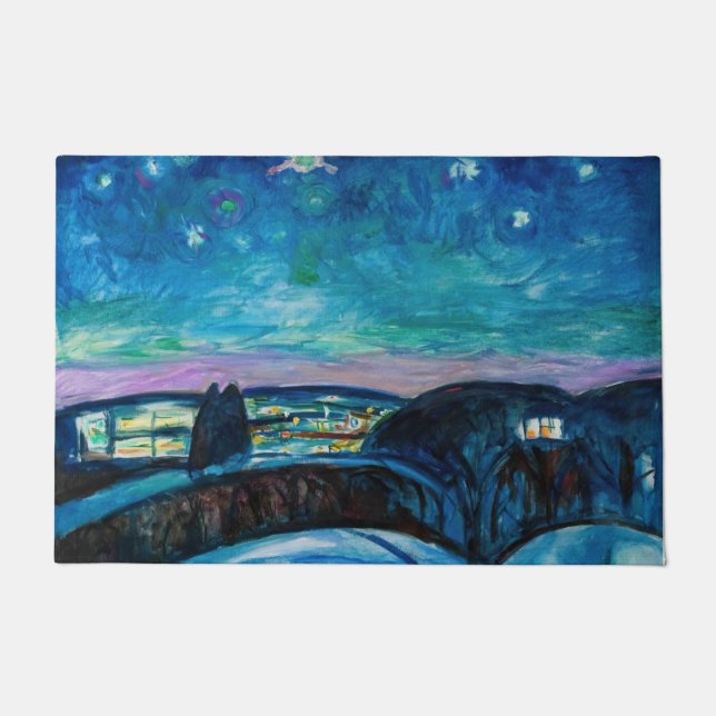 Paillasson Edvard Munch - Nuit étoilée 1922 (Devant)